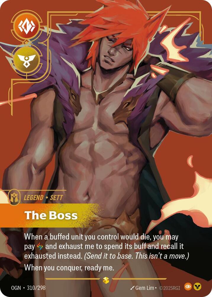 Sett - The Boss (Overnumbered) -  Riftbound Origins (OGN)