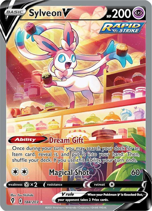 Sylveon V (Alternate Full Art) - SWSH07: Evolving Skies (SWSH07)