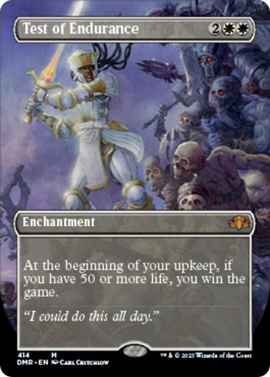 Test of Endurance (Borderless) - Dominaria Remastered (DMR)
