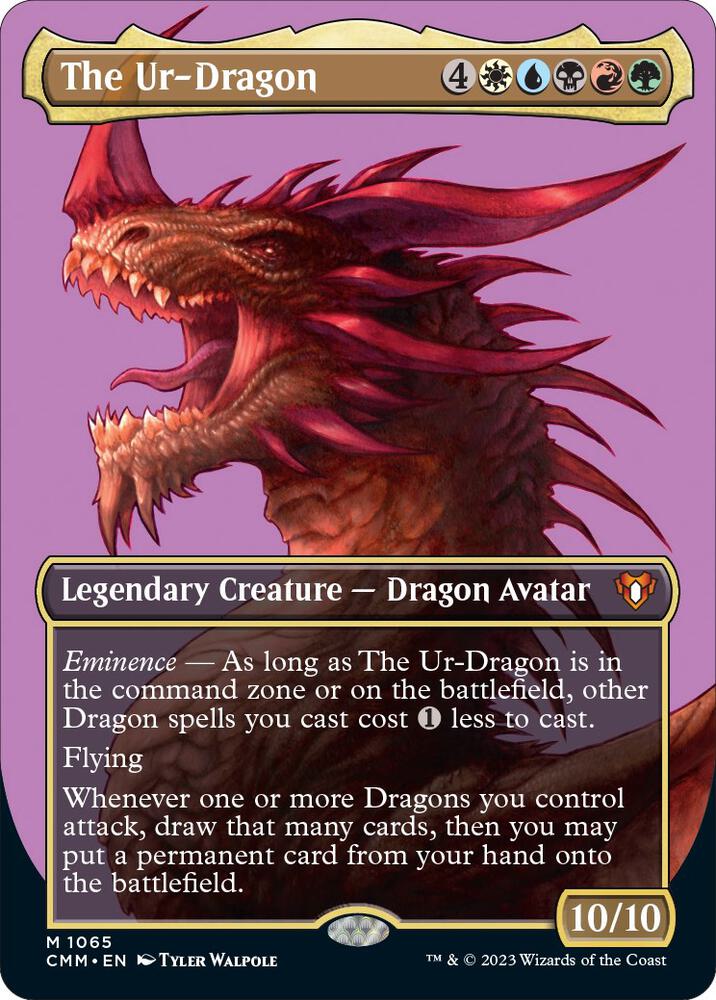 The Ur-Dragon (Textured Foil) - Commander Masters (CMM)