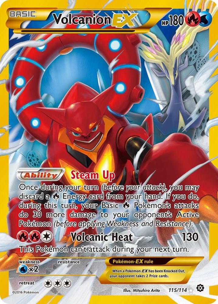 Volcanion EX (Secret) - XY - Steam Siege (STS)