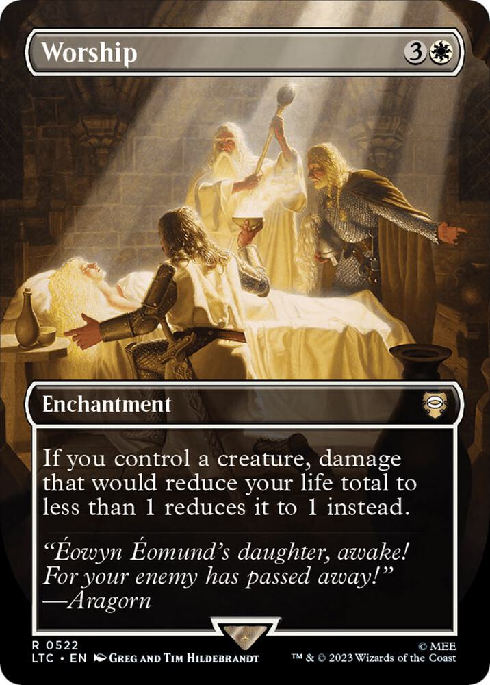 Worship (Borderless) - Commander: The Lord of the Rings: Tales of Middle-earth (LTC)