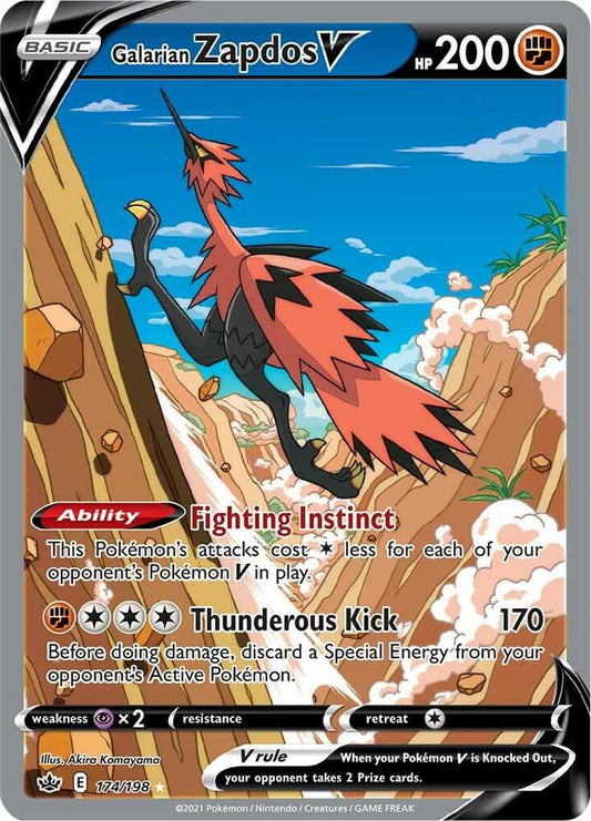 Galarian Zapdos V (Alternate Full Art) - SWSH06: Chilling Reign (SWSH06)