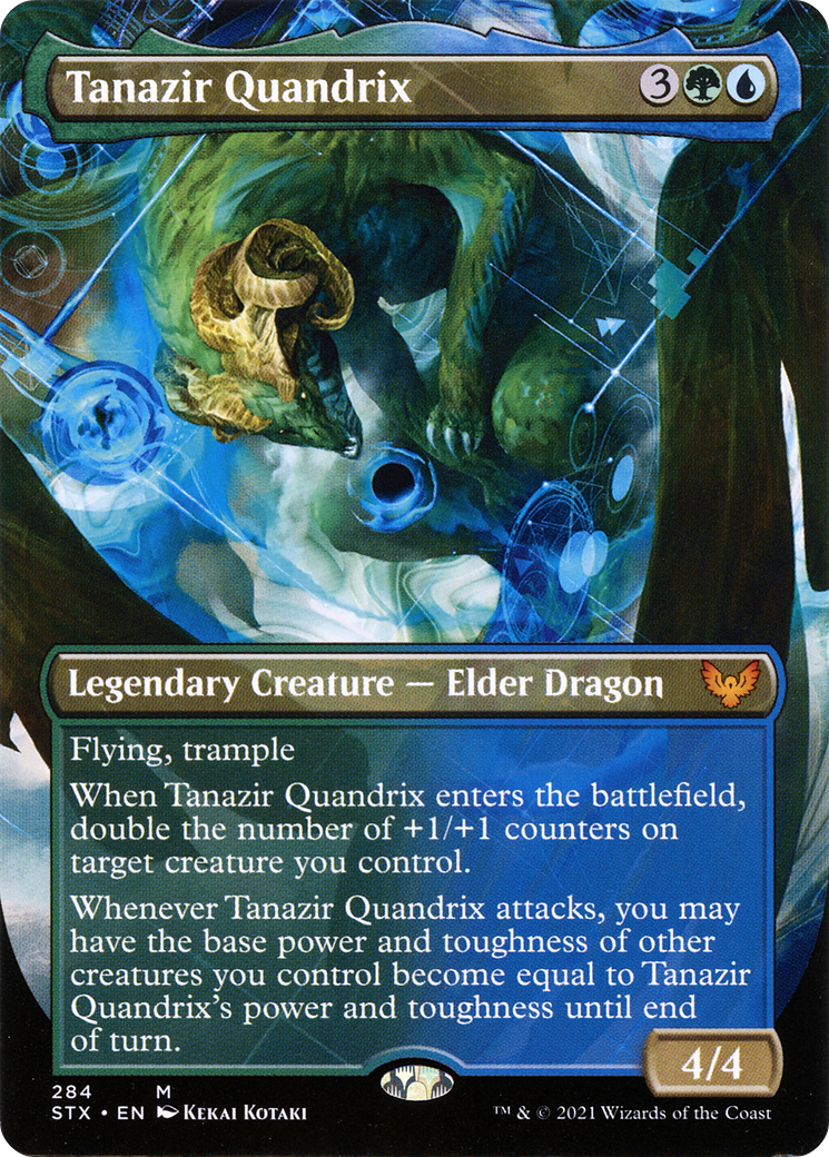 Tanazir Quandrix (Borderless) (STX-284) - Strixhaven: School of Mages Foil