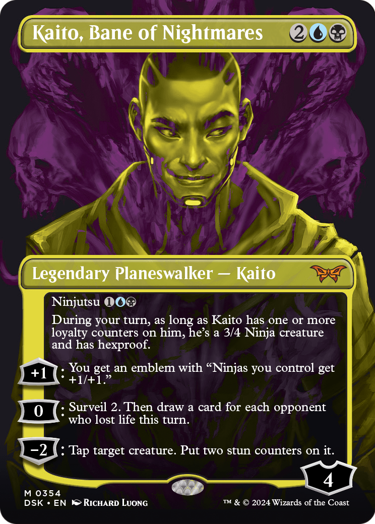 Kaito, Bane of Nightmares (Showcase) (DSK-354) - Duskmourn: House of Horror (Borderless) Foil