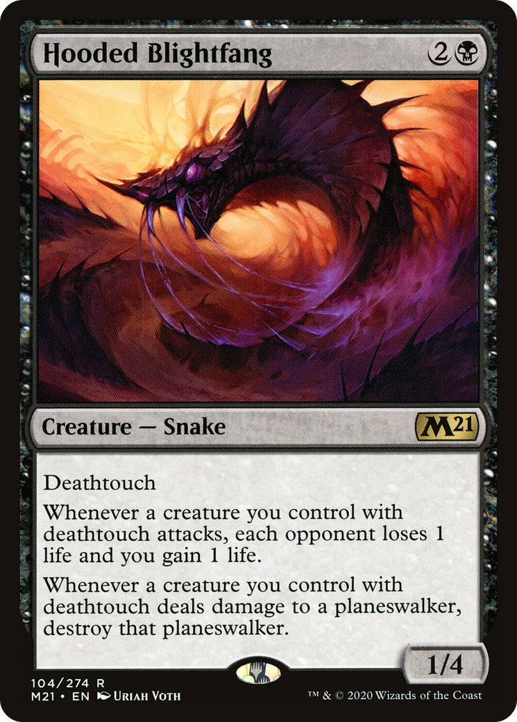 Hooded Blightfang (M21-104) - Core Set 2021 Foil