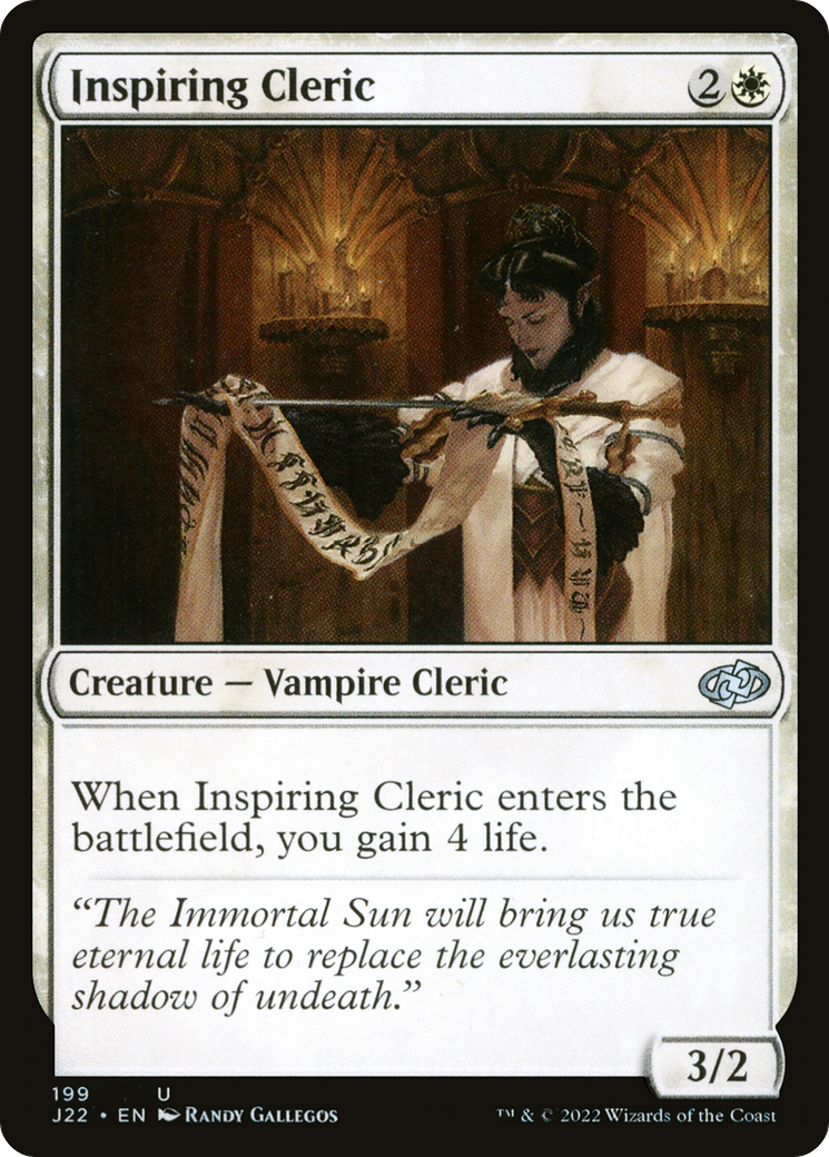 Inspiring Cleric (J22-199) - Jumpstart 2022
