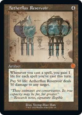 Aetherflux Reservoir (Schematic) - The Brothers' War: Retro Frame Artifacts (BRR)