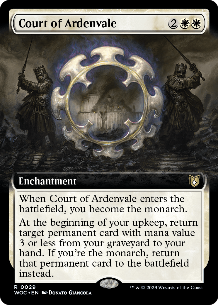 Court of Ardenvale (Extended Art) (WOC-029) - Wilds of Eldraine Commander: (Extended Art) Foil