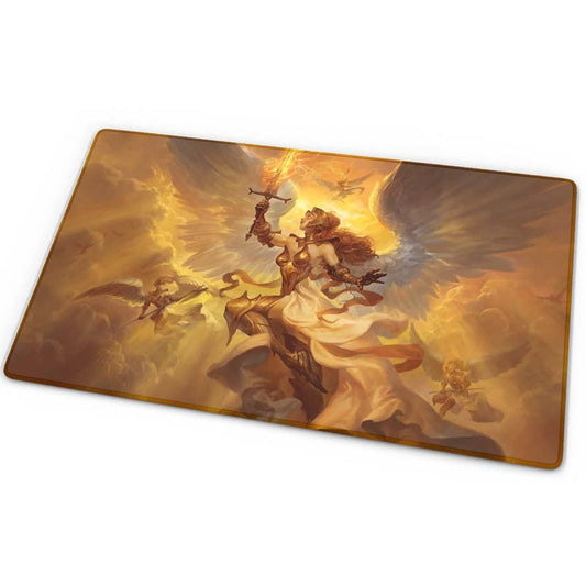 ARCANE FORTRESS: ANGELS AND DEMONS COLLECTION: RIGHTEOUS JUDGMENT STANDARD PLAYMAT (24 INCH X 14 INCH)