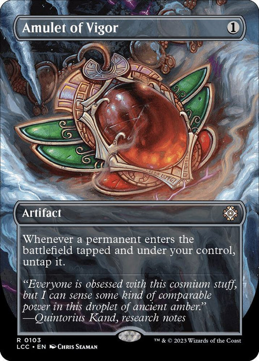 Amulet of Vigor (Borderless) - Commander: The Lost Caverns of Ixalan (LCC)