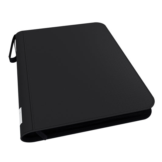 Arcane Fortress - Binder: 9-Pocket Zippered Toploader- Solid Color- Black