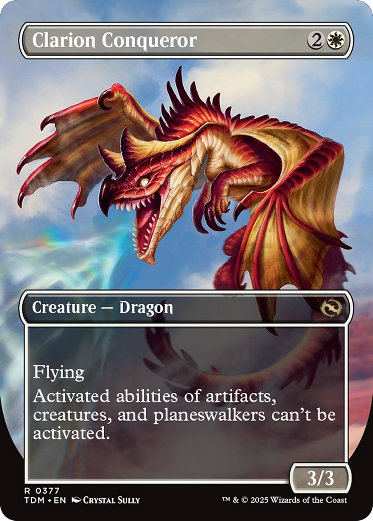 Clarion Conqueror (Borderless) (TDM-377) - Tarkir: Dragonstorm
