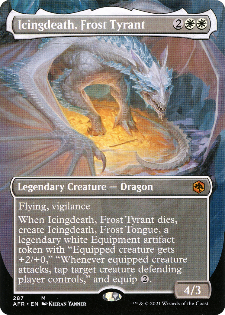Icingdeath, Frost Tyrant (Borderless) (AFR-287) - Adventures in the Forgotten Realms Foil