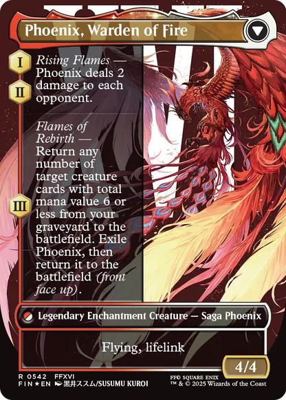 Joshua, Phoenix's Dominant (Borderless) (Surge Foil) (FIN-542) - FINAL FANTASY: (enchantment) Foil