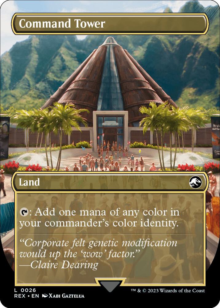 Command Tower (Borderless) - Universes Beyond: Jurassic World Collection (REX)