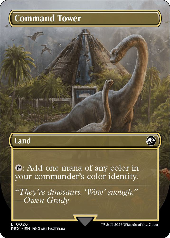 Command Tower (Borderless) - Universes Beyond: Jurassic World Collection (REX)