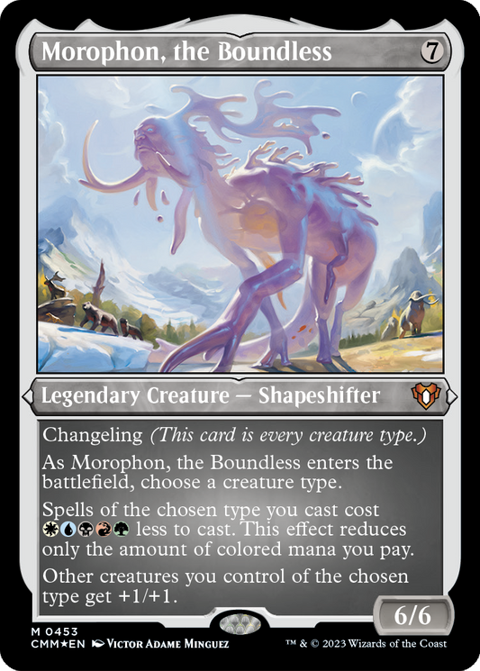 Morophon, the Boundless (Foil Etched) (CMM-453) - Commander Masters Foil
