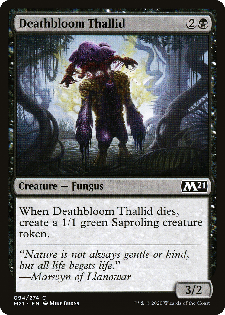 Deathbloom Thallid (M21-094) - Core Set 2021 Foil