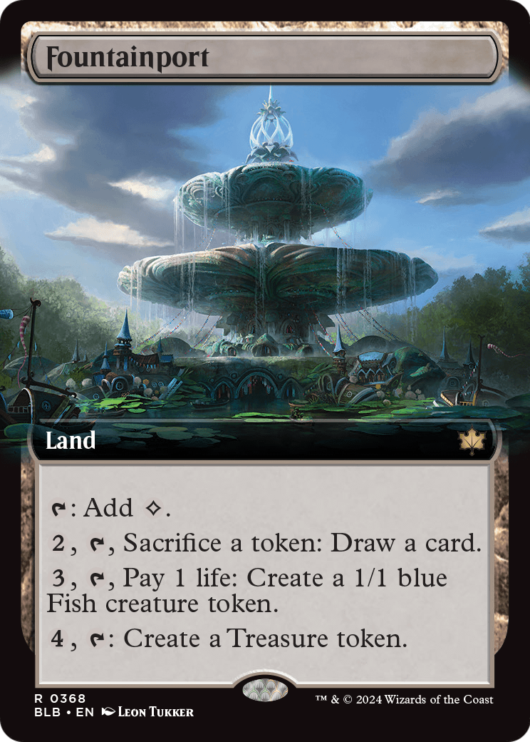 Fountainport (Extended Art) (BLB-368) - Bloomburrow: (Extended Art)