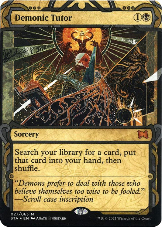 Demonic Tutor (Foil Etched) - Strixhaven: Mystical Archives (STA)
