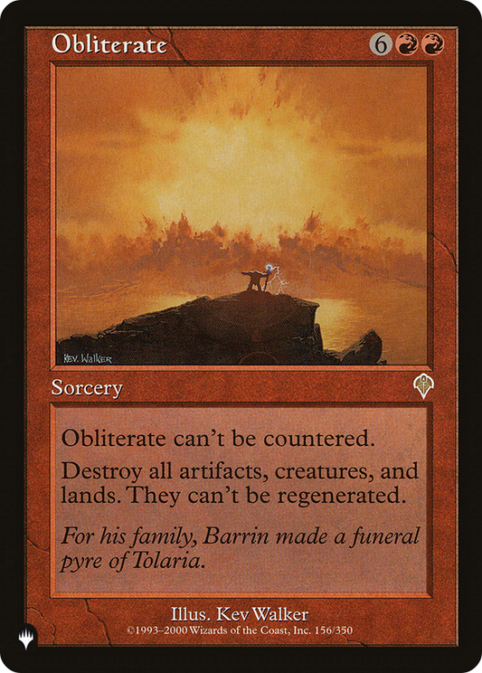 Obliterate (LIST-156/350) - The List