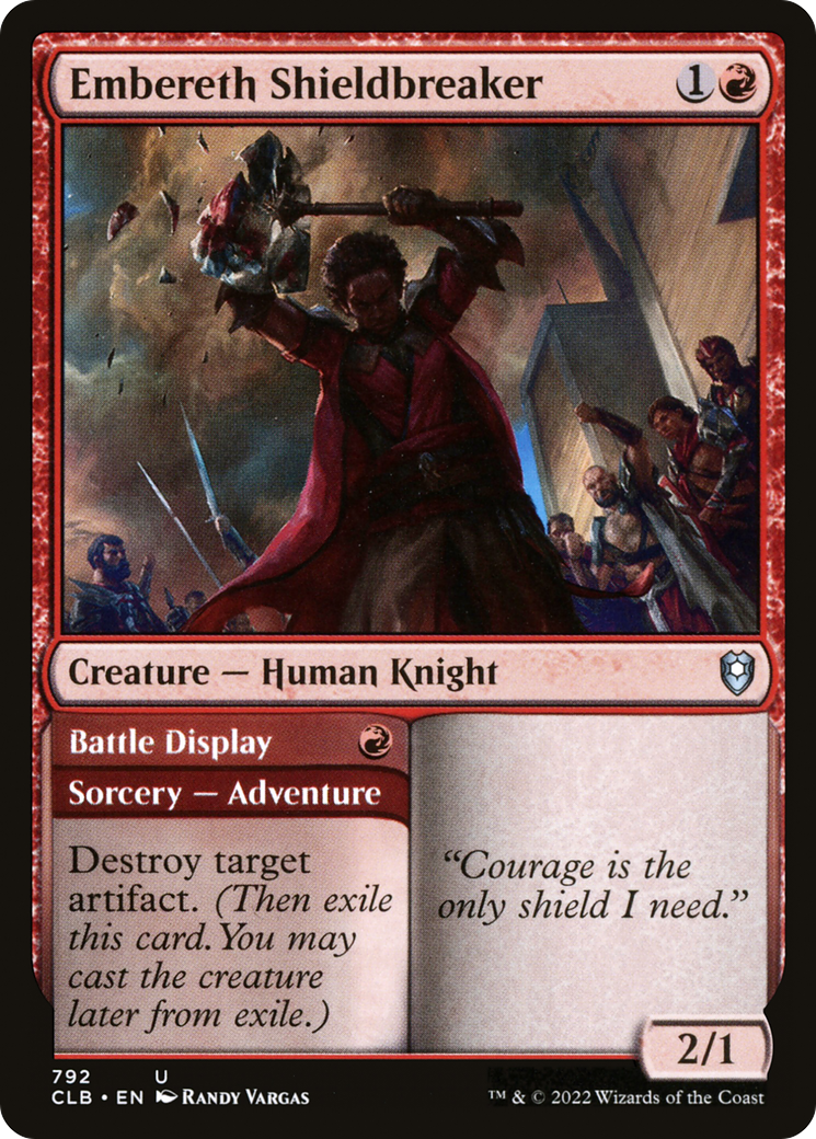 Embereth Shieldbreaker (CLB-792) - Commander Legends: Battle for Baldur's Gate