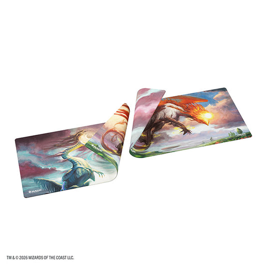 Playmat: MTG Double-sided Printed- Lorwyn Eclipsed- Double-sided Playmat- Eirdu, Carrier of Dawn/Isilu, Carrier of Twilight