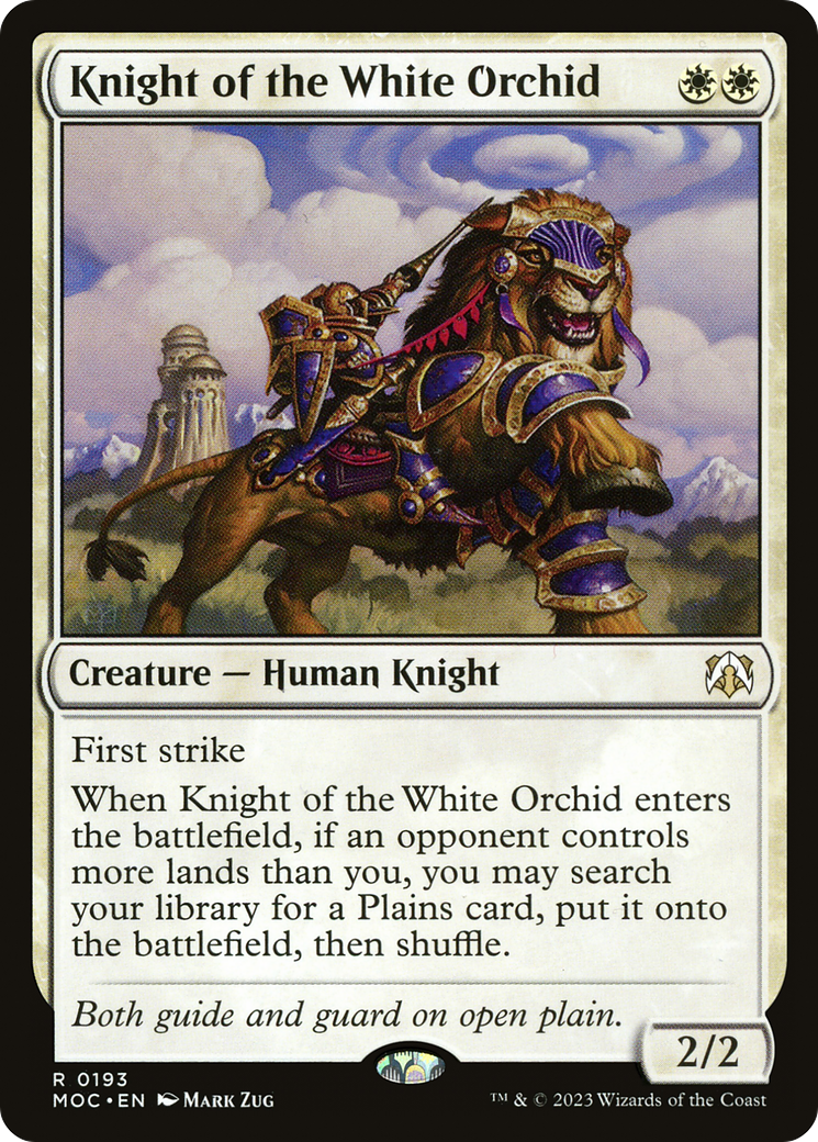 Knight of the White Orchid (MOC-193) - March of the Machine Commander