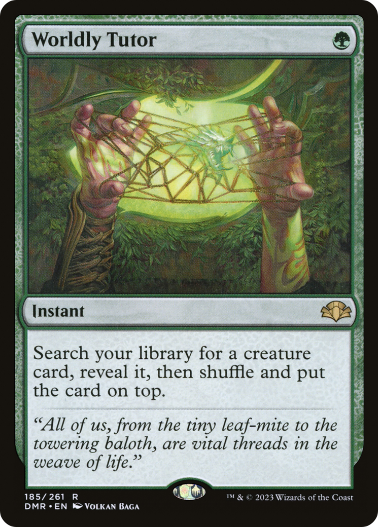 Worldly Tutor (DMR-185) - Dominaria Remastered Foil