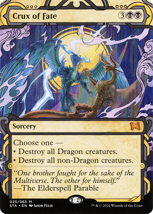 Crux of Fate (STA-025) - Strixhaven Mystical Archive: (Showcase) (Borderless)