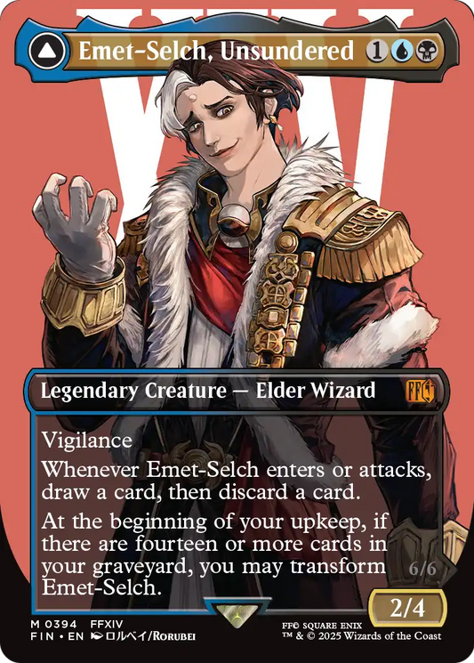 Emet-Selch, Unsundered (Borderless) (FIN-394) - FINAL FANTASY Foil