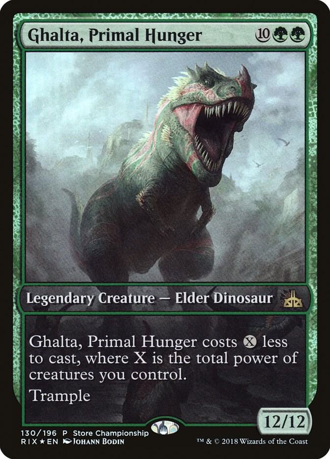 Ghalta, Primal Hunger - Game Day & Store Championship Promos (GAME)