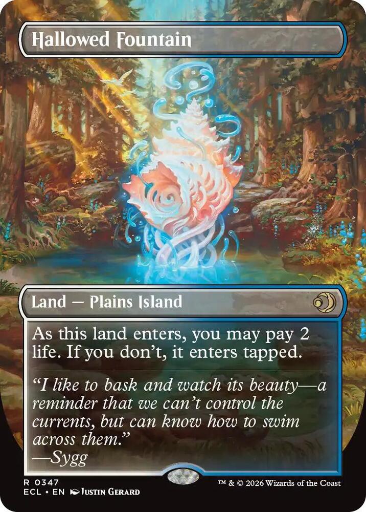 Hallowed Fountain (Borderless) - Lorwyn Eclipsed (ECL)