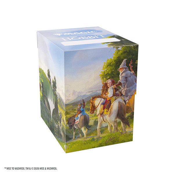 Deckbox: MTG Soft Crate 80+ XL- The Hobbit- Leaving Hobbiton/Troop of Ponies