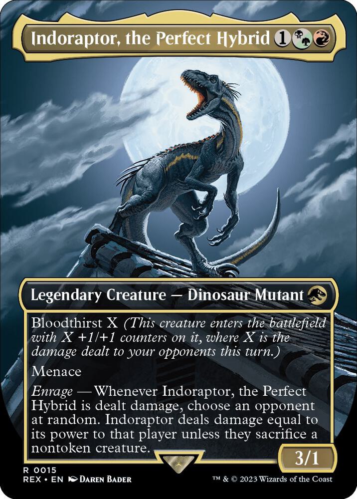 Indoraptor, the Perfect Hybrid (Borderless) - Universes Beyond: Jurassic World Collection (REX)