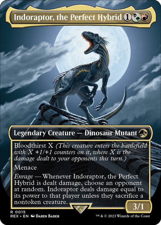 Indoraptor, the Perfect Hybrid (Borderless) - Universes Beyond: Jurassic World Collection (REX)