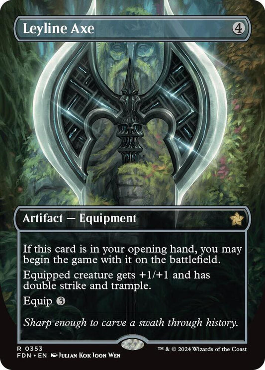 Leyline Axe (Borderless) - Foundations (FDN)
