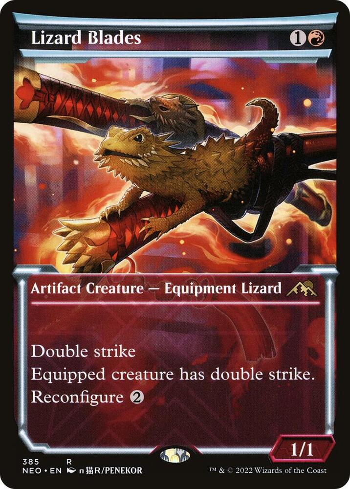 Lizard Blades (Showcase) - Kamigawa: Neon Dynasty (NEO)