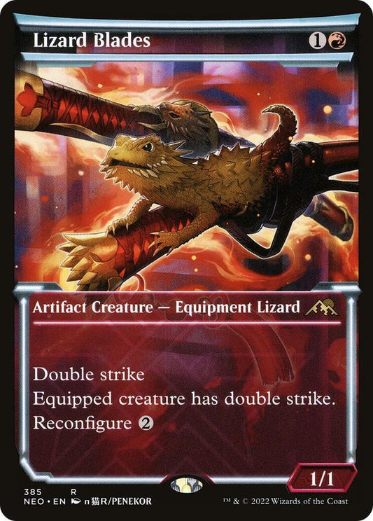 Lizard Blades (Showcase) - Kamigawa: Neon Dynasty (NEO)