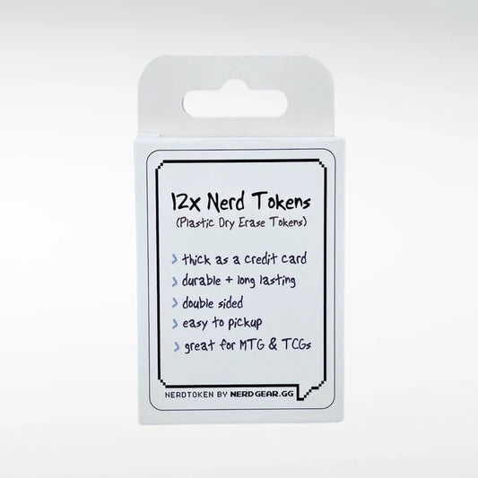 NerdTokens - Extra Thick Dry Erase Tokens for MTG - 12 Pack