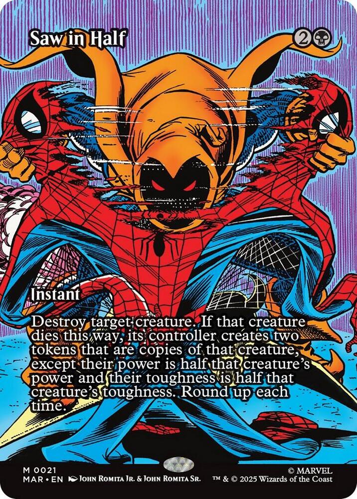 Saw in Half (Borderless) - Marvel Universe Eternal-Legal (MAR)