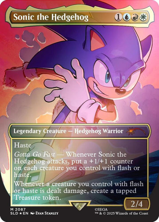 Sonic the Hedgehog (Rainbow Foil) - Secret Lair Drop Series (SLD)