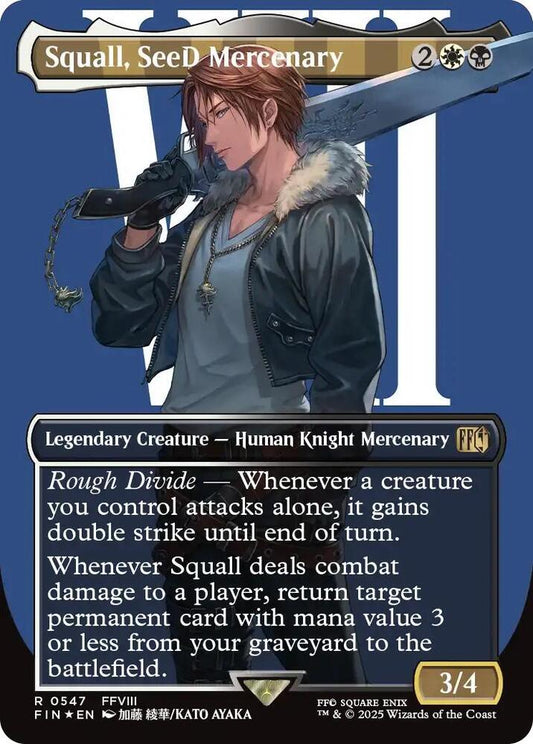 Squall, SeeD Mercenary (Borderless) (Surge Foil) - FINAL FANTASY (FIN)