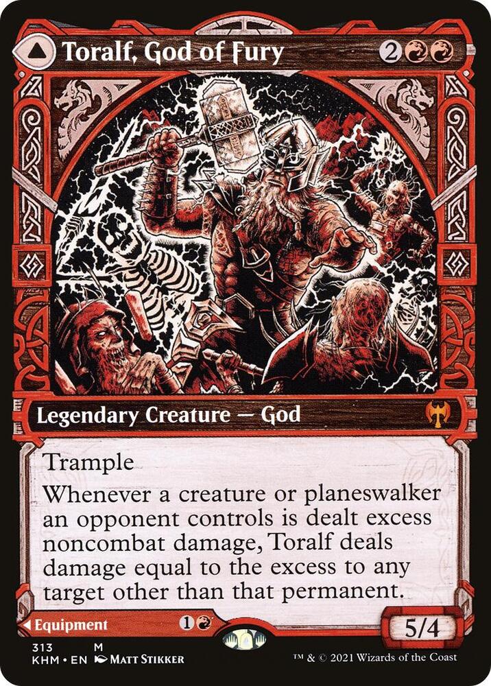 Toralf, God of Fury (Showcase) - Kaldheim (KHM)