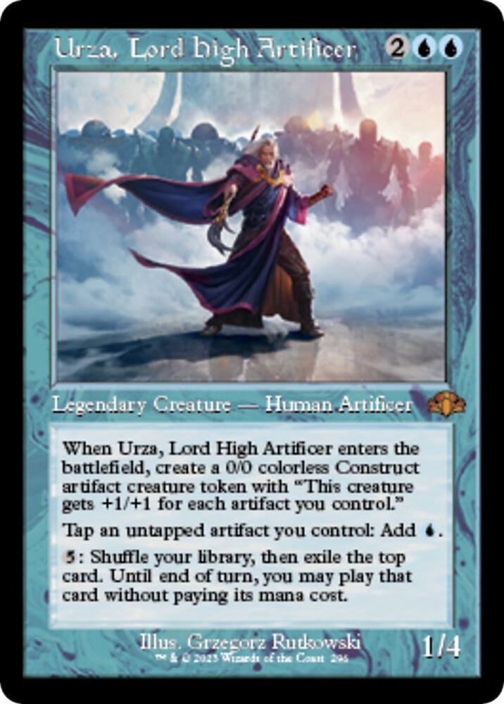 Urza, Lord High Artificer (Retro Frame) - Dominaria Remastered (DMR)
