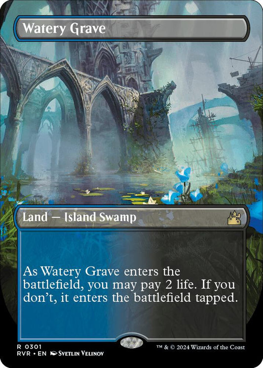 Watery Grave (Borderless) - Ravnica Remastered (RVR)