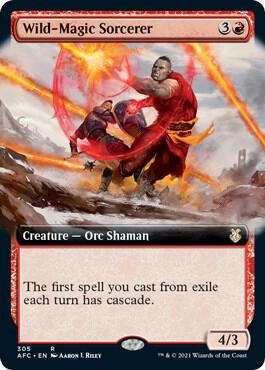 Wild-Magic Sorcerer (Extended Art) - Commander: Adventures in the Forgotten Realms (AFC)