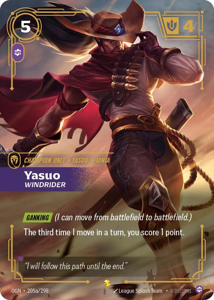 Yasuo - Windrider (Alternate Art) - Origins (OGN)